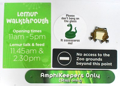 Lot 189 - FORMER BRISTOL ZOO GARDENS - COLLECTION OF ASSORTED SIGNS