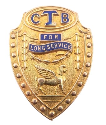Lot 87 - 1920S HALLMARKED 9CT GOLD & ENAMEL LONG SERVICE PIN