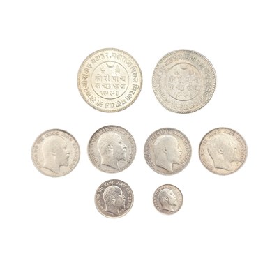 Lot 161 - COLLECTION OF EDWARD VII INDIAN SILVER COINS