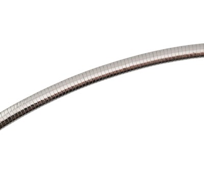 Lot 77 - HALLMARKED 14CT WHITE GOLD & DIAMOND COLLAR NECKLACE