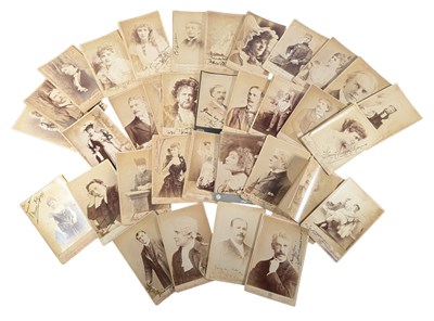 Lot 95 - EDWARDIAN / VICTORIAN AUTOGRAPHS - SIGNED CABINET PHOTOGRAPHS