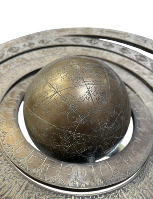 Lot 8 - 19TH CENTURY IRANIAN SIX-SEGMENT SOLID BRASS ASTROLABE