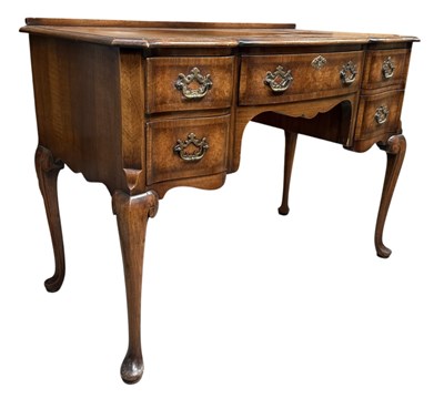 Lot 480 - QUEEN ANNE REVIVAL WALNUT DESK