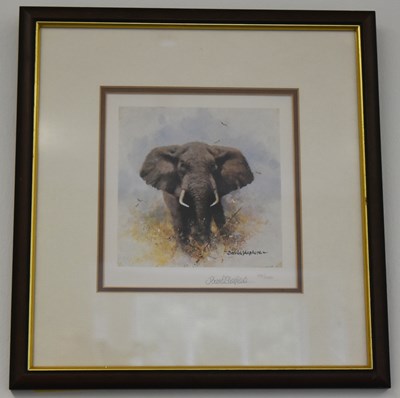 Lot 259 - FORMER BRISTOL ZOO GARDENS - DAVID SHEPHERD (1931-2017) - ELEPHANT - SIGNED PRINT