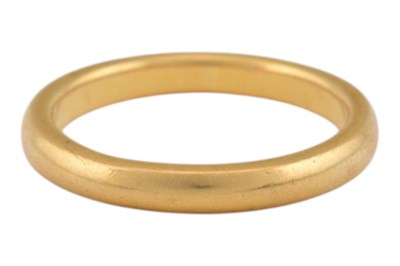 Lot 48 - 1930S HALLMARKED 22CT GOLD BAND RING