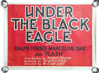 Lot 136 - UNDER THE BLACK EAGLE (1928) - RARE ORIGINAL BRITISH QUAD POSTER