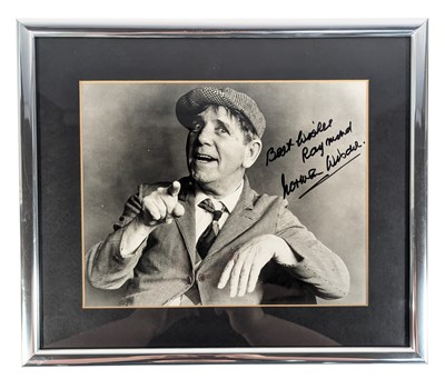 Lot 23 - NORMAN WISDOM - HANDWRITTEN POEM & SIGNED PHOTOGRAPH