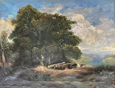 Lot 389 - RICHARD SEBASTIAN BOND (1808-1886) - NEAR BANWELL, 1873 - 19TH CENTURY OIL PAINTING