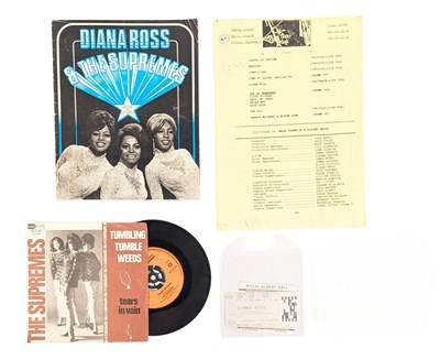 Lot 123 - DIANA ROSS & THE SUPREMES - COLLECTION OF MEMORABILIA