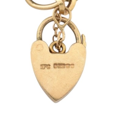 Lot 3 - HALLMARKED 9CT GOLD CHARM BRACELET