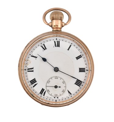 Lot 56 - HALLMARKED 9CT GOLD POCKET WATCH