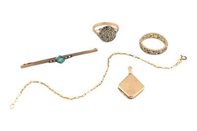 Lot 236 - COLLECTION OF 9CT GOLD & SILVER JEWELLERY