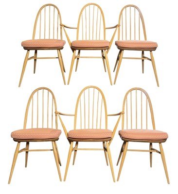 Lot 500 - MID CENTURY ERCOL QUAKER RANGE DINING CHAIRS