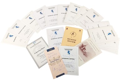 Lot 62 - SPORT - COLLECTION OF AUTOGRAPHED MENUS
