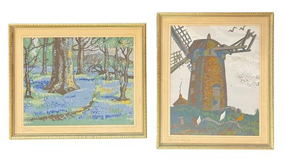 Lot 86 - BELIEVED BORIS RIEDEL (AMERICAN) - TWO SERIGRAPHS ON PAPER, 1933