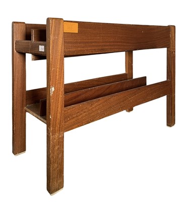 Lot 383 - GUY ROGER - 1960S TEAK WOOD MAGAZINE RACK