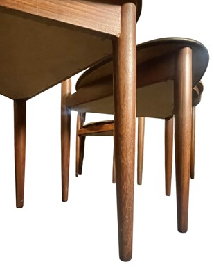 Lot 45 - HANS OLSEN FOR FREM ROJLE - ROUNDETTE - RETRO DANISH TEAK TABLE AND CHAIRS