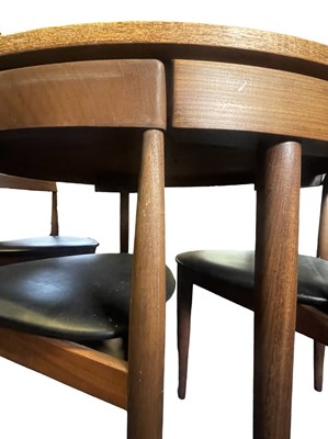 Lot 45 - HANS OLSEN FOR FREM ROJLE - ROUNDETTE - RETRO DANISH TEAK TABLE AND CHAIRS