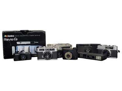 Lot 206 - COLLECTION OF VINTAGE COMPACT CAMERAS