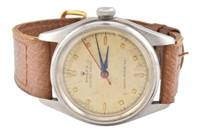 Lot 40 - 1940s ROLEX OYSTER ROYAL STAINLESS STEEL WRISTWATCH