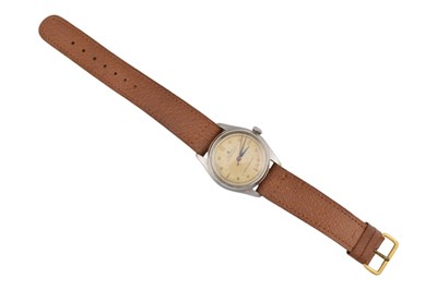 Lot 40 - 1940s ROLEX OYSTER ROYAL STAINLESS STEEL WRISTWATCH
