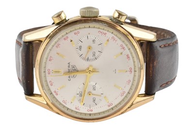 Lot 26 - VINTAGE CARRERA HEUER GOLD PLATED WRISTWATCH