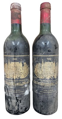 Lot 171 - TWO 1986 CHATEAU PALMER, MARGAUX MEDOC RED WINE BOTTLES
