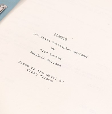 Lot 81 - CRAIG THOMAS COLLECTION - FIREFOX (1982) - ORIGINAL SIGNED CLINT EASTWOOD SCRIPT