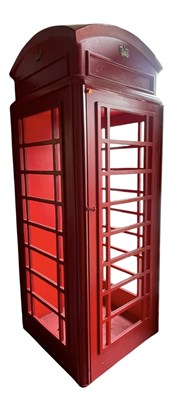 Lot 120 - CONTEMPORARY REPLICA ICONIC BRITISH RED TELEPHONE BOX