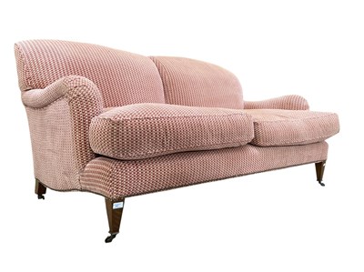 Lot 307 - 19TH CENTURY HOWARDS STYLE TWO SEATER SOFA