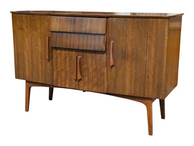 Lot 649 - JENTIQUE FURNITURE - MID CENTURY WALNUT SIDEBOARD