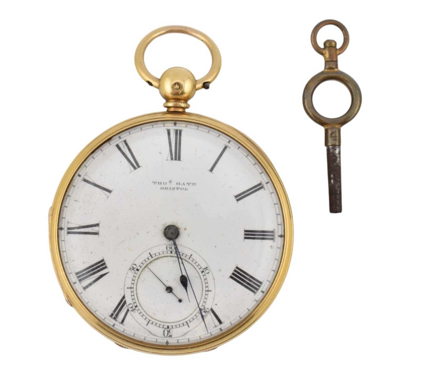 Lot 2 - VICTORIAN HALLMARKED 18CT GOLD OPEN-FACE POCKET WATCH