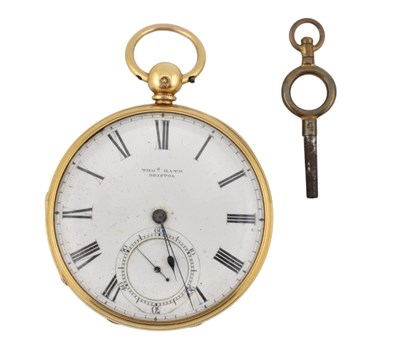 Lot 2 - VICTORIAN HALLMARKED 18CT GOLD OPEN-FACE POCKET WATCH