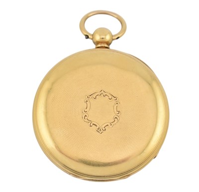 Lot 2 - VICTORIAN HALLMARKED 18CT GOLD OPEN-FACE POCKET WATCH
