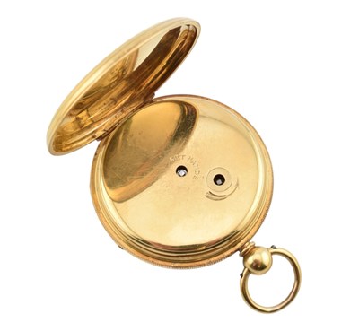 Lot 2 - VICTORIAN HALLMARKED 18CT GOLD OPEN-FACE POCKET WATCH