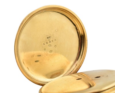 Lot 2 - VICTORIAN HALLMARKED 18CT GOLD OPEN-FACE POCKET WATCH
