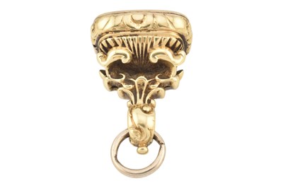 Lot 91 - 19TH CENTURY VICTORIAN AMETHYST INTAGLIO WATCH FOB