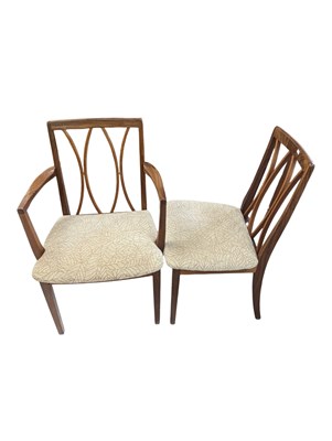 Lot 556 - MID CENTURY TEAK DINING TABLE & CHAIRS