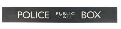 Lot 135 - DOCTOR WHO - THIRTEENTH DOCTOR - SCREEN USED TARDIS POLICE SIGN