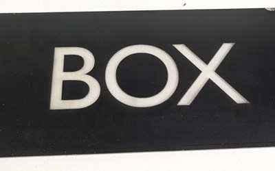 Lot 135 - DOCTOR WHO - THIRTEENTH DOCTOR - SCREEN USED TARDIS POLICE SIGN