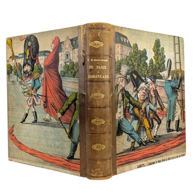 Lot 100 - UJFALVY-BOURDON, MARIE DE - 1880 DE PARIS A SAMARKAND, SIGNED COPY TO POLITICIAN LEON GAMBETTA