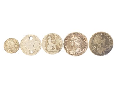 Lot 31 - 1679 KING CHARLES II FOUR PENCE & OTHER MAUNDY COINS