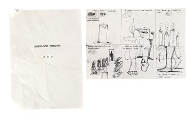 Lot 148 - SHERLOCK (BBC SERIES 2010-2017) - MASTER STORYBOARD ART ON SCRIPT