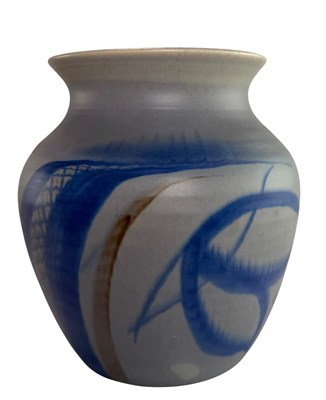 Lot 14 - SUSIE COOPER STUDIO POTTERY VASE - BLUE ORCHID