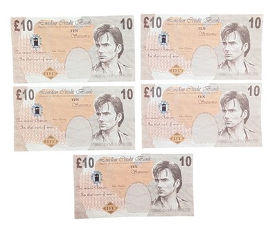 Lot 139 - DOCTOR WHO - THE RUNAWAY BRIDE - ORIGINAL PROP BANK NOTES