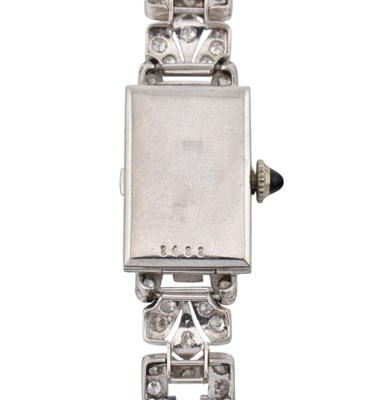 Lot 38 - ART DECO PLATINUM & DIAMOND COCKTAIL WRISTWATCH