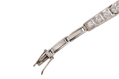Lot 38 - ART DECO PLATINUM & DIAMOND COCKTAIL WRISTWATCH