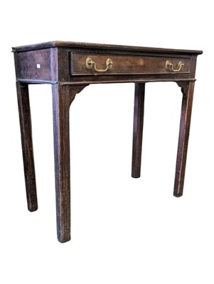 Lot 784 - 19TH CENTURY GEORGE III MAHOGANY SIDE TABLE