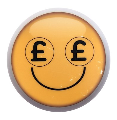 Lot 63 - DOCTOR WHO - SMILE - SCREEN USED PROP EMOJIBOT FACES