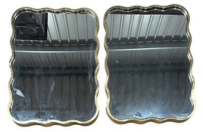 Lot 44 - HABITAT - PAIR OF DESIGNER GILT WALL MIRRORS